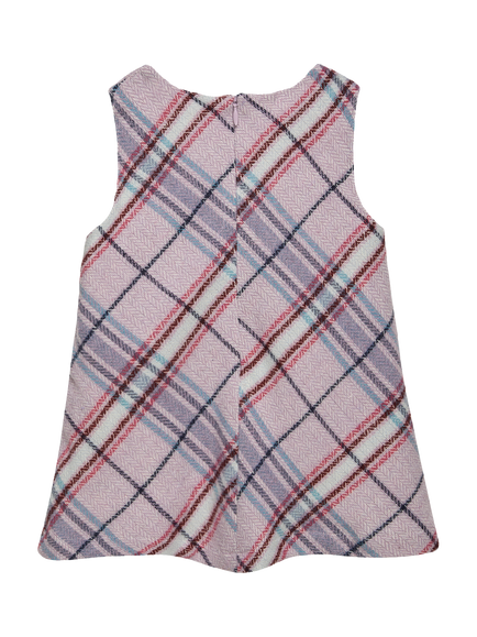Trotters Baby Eleanor Sleeveless Pinafore Dress, Lilac - view 2, Lilac