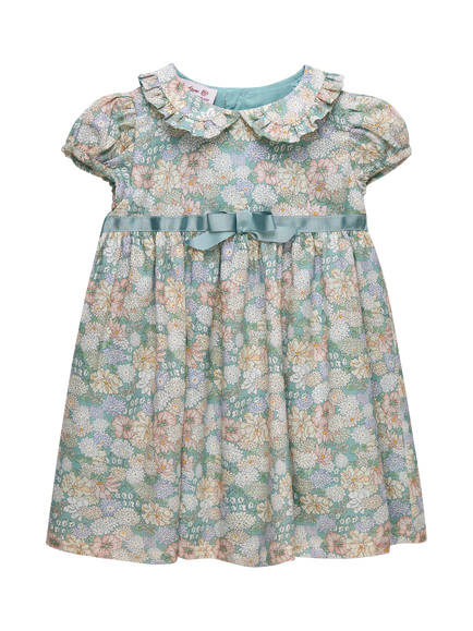 Trotters Baby Mabel Floral Dress, Green, Green