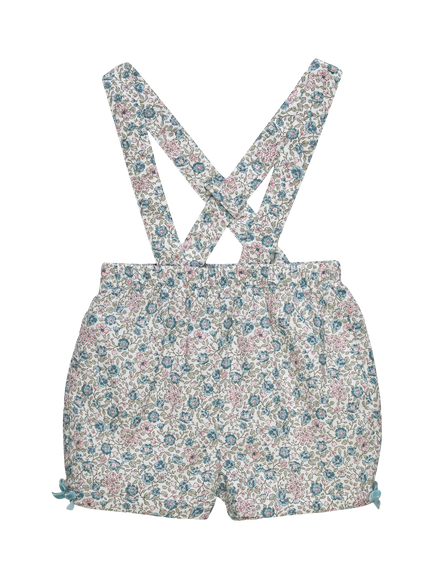 Trotters Baby Lina Floral Bloomer Shorts, Blue, Blue