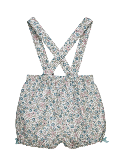Trotters Baby Lina Floral Bloomer Shorts, Blue - view 2, Blue