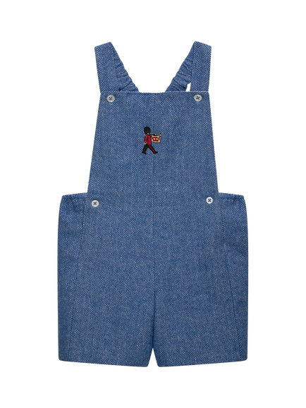 Trotters Baby Guardsman Alfie Bib Shorts, Blue, Blue