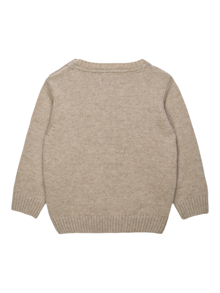 Trotters Baby Dippy & Pterodactyl Jumper, Oatmeal - view 2, Oatmeal