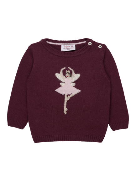 Trotters Baby Guardsman Fairy Jumper, Claret, Claret