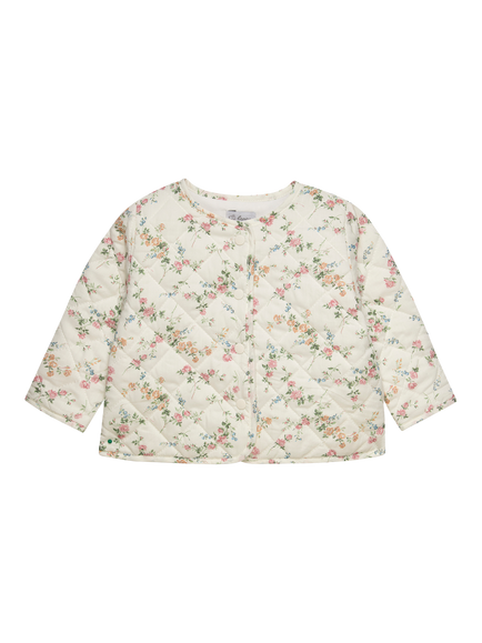 Trotters Baby Liberty Elizabeth Print Pram Jacket, White/Multi, White/Multi