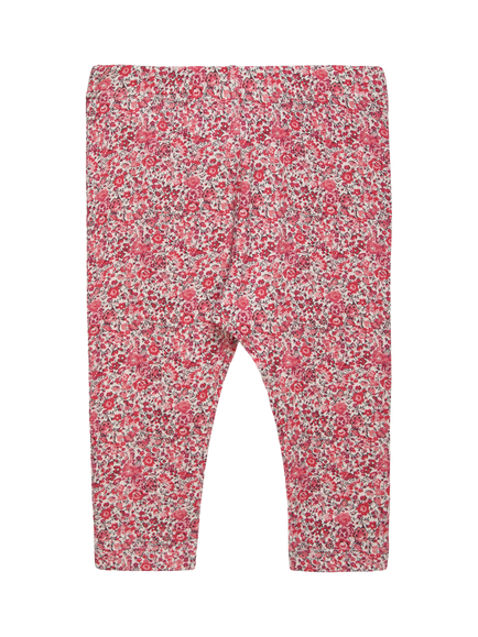 Trotters Baby Emma & Georgina Floral Print Leggings, Raspberry Pink, Raspberry Pink