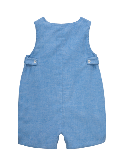 Trotters Baby Archie Steam Train Romper, Blue - view 2, Blue