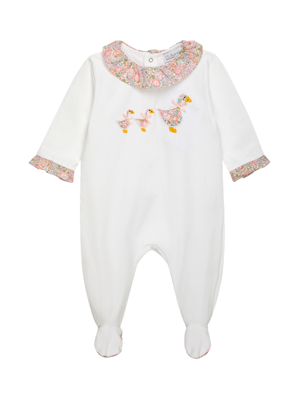 Trotters Baby Michelle Duck Bodysuit, Pink, Pink