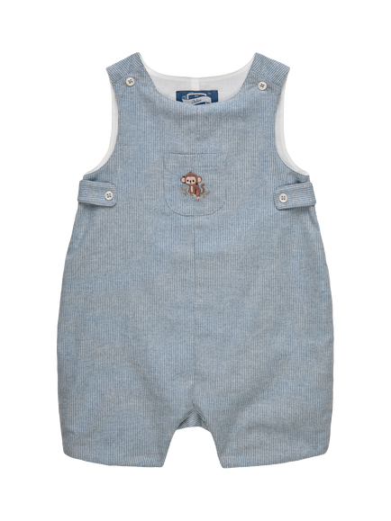 Trotters Baby Archie Monkey Romper, Pale Blue, Pale Blue