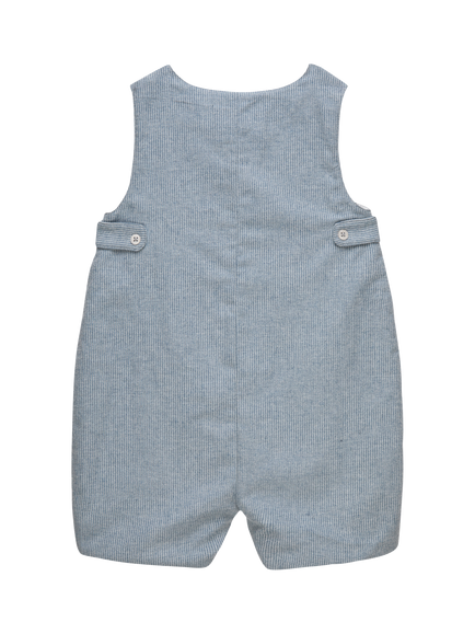 Trotters Baby Archie Monkey Romper, Pale Blue - view 2, Pale Blue