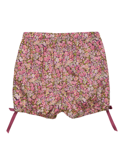 Trotters Baby Liberty Chive Floral Bloomers, Plum - view 2, Plum