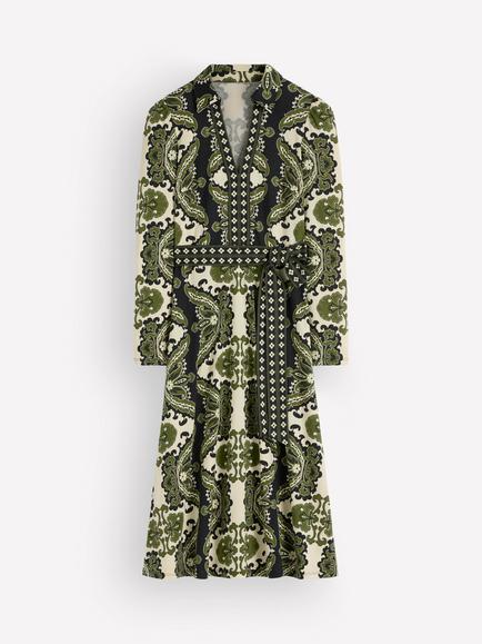 Boden Imogen Floral Midi Shirt Dress, Multi, Multi