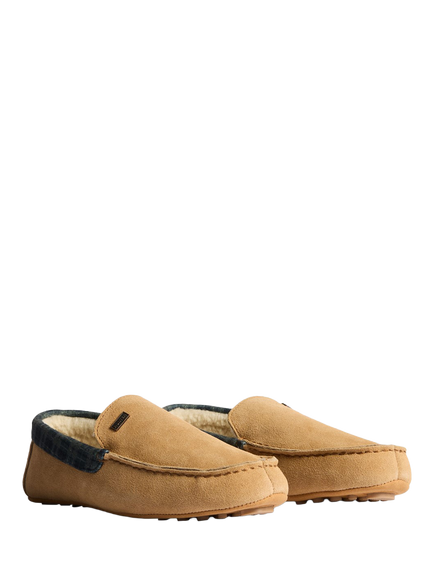 Hunter Moccassin Slippers, Natural - view 2, Natural