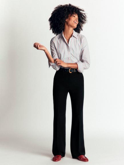 Boden Fitzrovia Tailored Straight Trousers, Black
