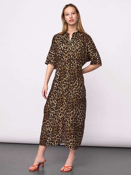 Sisters Point Midi Shirt Dress, Brown, Brown