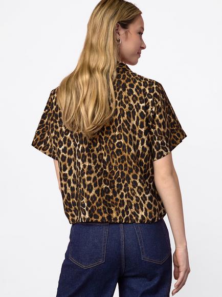 Sisters Point Leopard Shirt, Brown - view 2, Brown