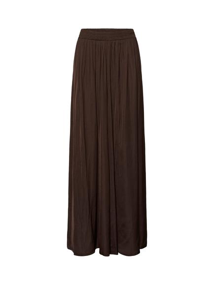 KAFFE Allie Wide Leg Trousers, Coffee Bean, Coffee Bean