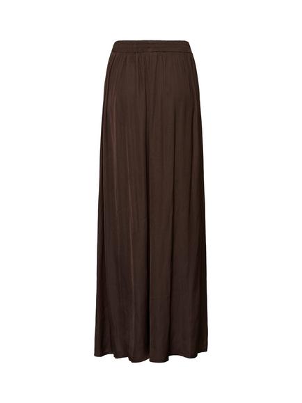 KAFFE Allie Wide Leg Trousers, Coffee Bean - view 2, Coffee Bean
