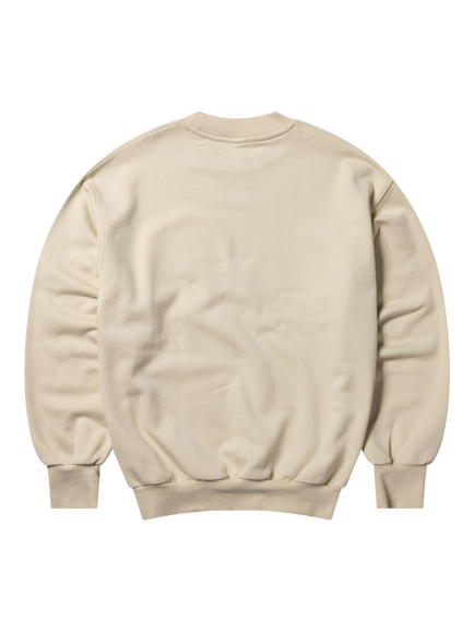No Problemo NYP Crew Neck Cotton Sweatshirt, Sand - view 2, Sand
