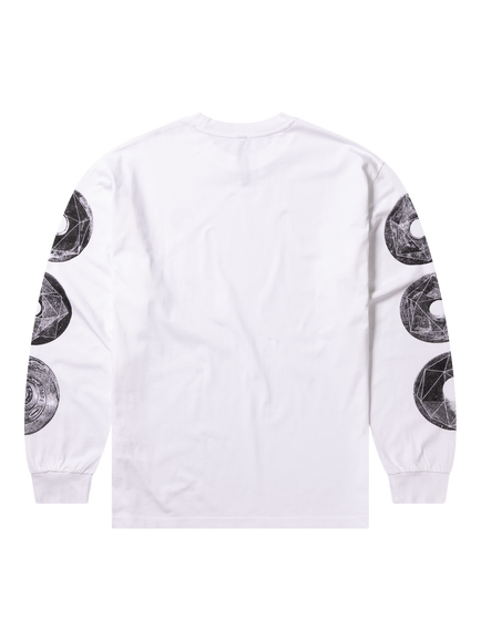 No Problemo Dropa Long Sleeve T-Shirt, White - view 2, White