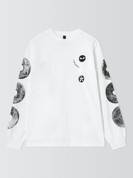 No Problemo Dropa Long Sleeve T-Shirt, White, White