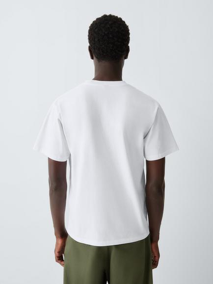 No Problemo Crew Neck Cotton T-Shirt, White - view 2, White