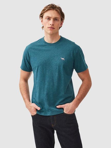 Rodd & Gunn Slim Fit Crew Neck Cotton T-Shirt, Dark Cyan