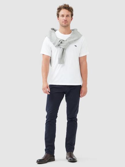 Rodd & Gunn Slim Fit Crew Neck Cotton T-Shirt - view 2, Snow