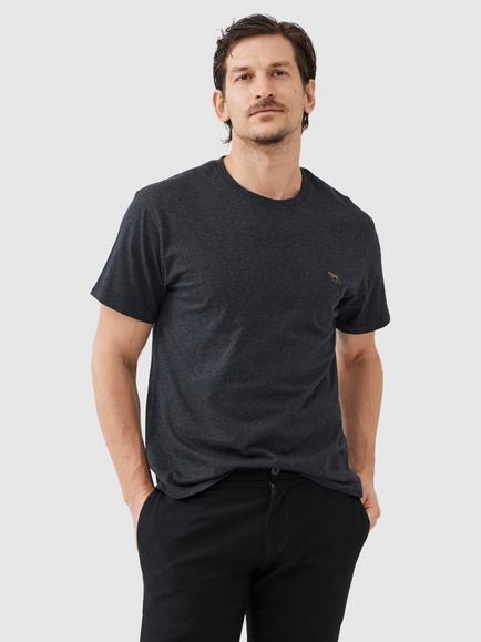 Rodd & Gunn Slim Fit Crew Neck Cotton T-Shirt, Charcoal