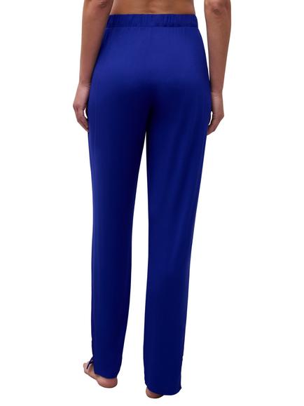 Femilet Jasmine Loungewear Trousers containing LENZING™ ECOVERO™ Viscose, Bellwether Blue - view 2, Bellwether Blue