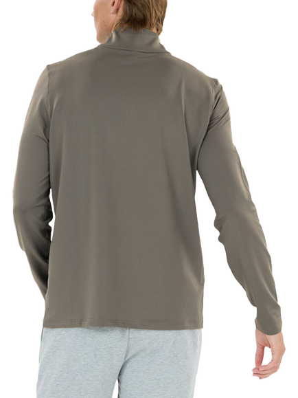 Virtus Ming Long Sleeve Midlayer Top, Gunmetal - view 2, Gunmetal