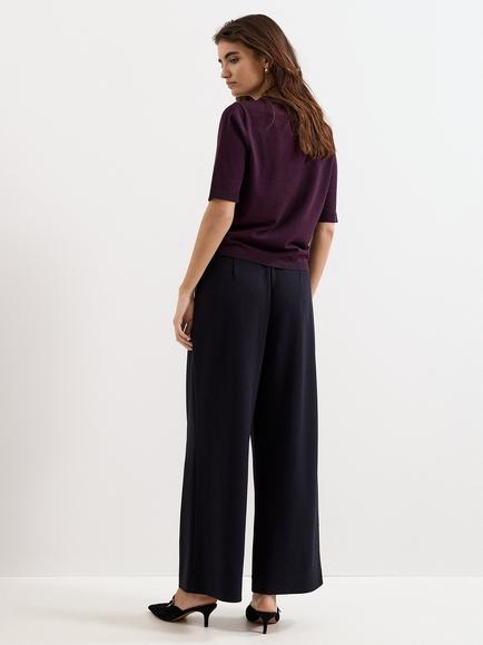Phase Eight Florence Tailored Straight Leg Trousers, Black - view 2, Black