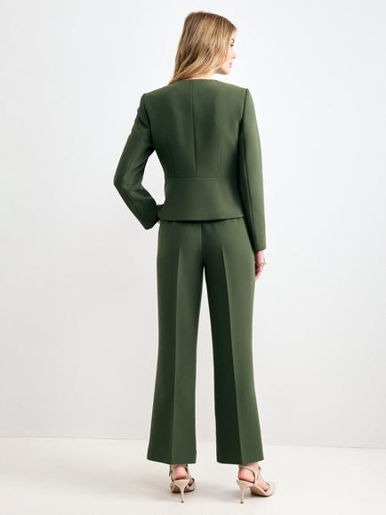 Phase Eight Leonie Trousers, Green - view 2, Green