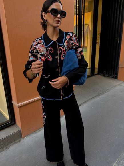 Never Fully Dressed Paisley Embroidered Cardigan containing LENZING™ ECOVERO™ Viscose, Multi, Multi