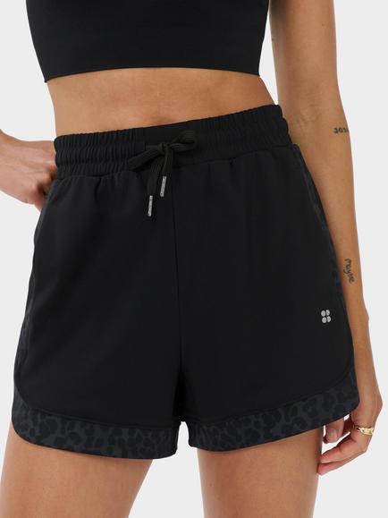 Sweaty Betty Explorer Track Shorts, Black, Black