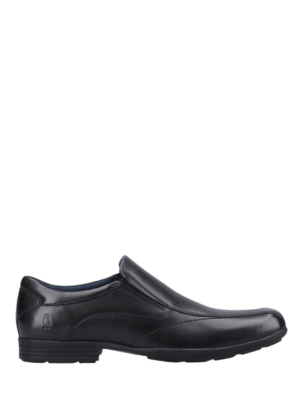 Hush Puppies Kids' Dumfries Classic Leather Shoes, Black, Black