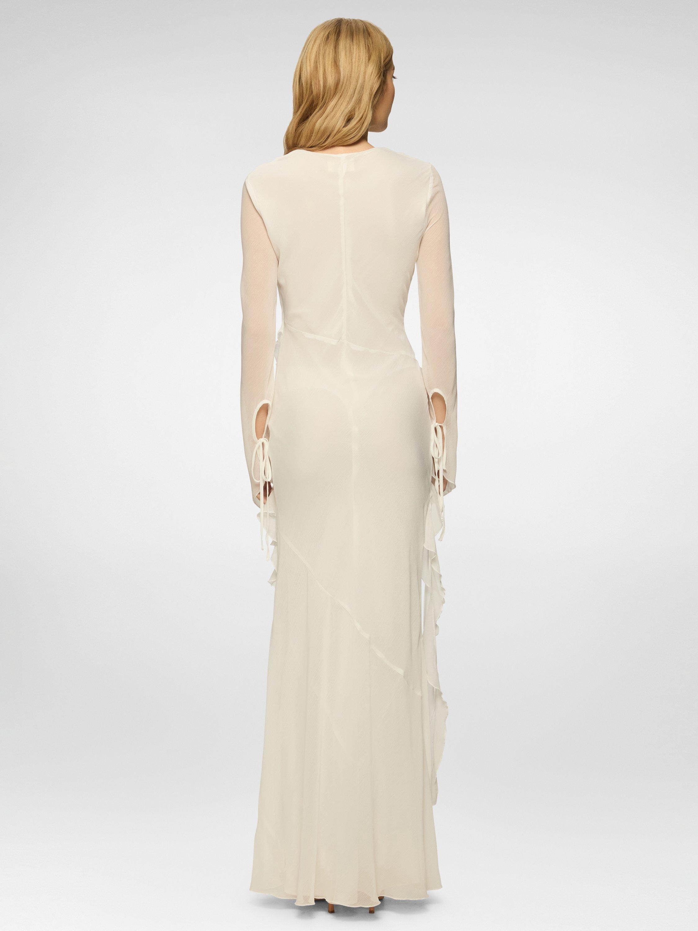 daska chiffon ruffle maxi dress Daska