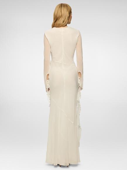 DASKA Circe Ruffle Maxi Dress - view 2, Ivory