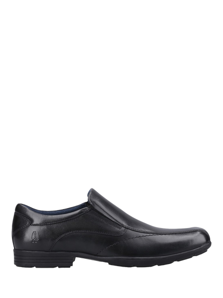 Hush Puppies Dumfries Leather Loafers, Black, Black