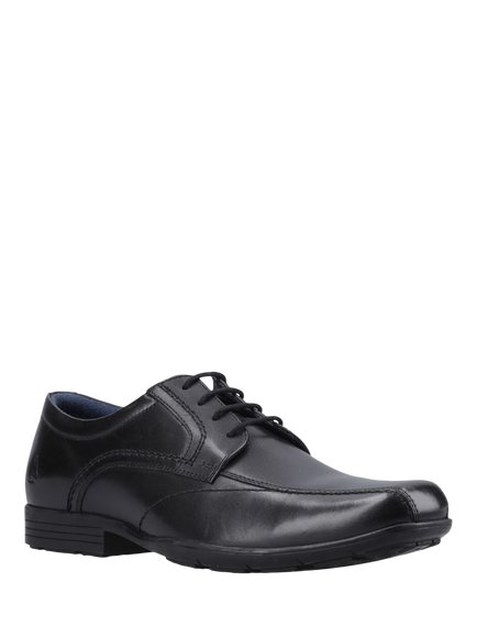 Hush Puppies Kids' Argyll Leather Lace-Up Shoes, Black - view 2, Black