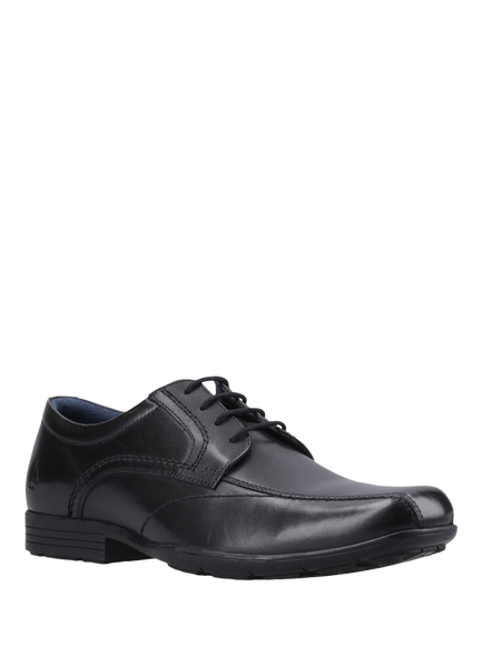 Hush Puppies Argyll Leather Lace Up Derby Shoes, Black - view 2, Black