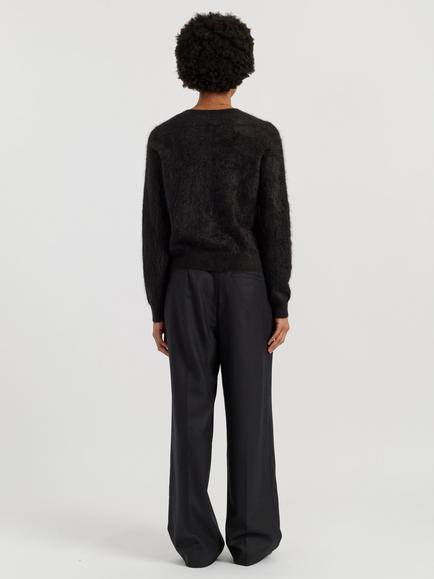 Chinti & Parker Brushed Cashmere Cardigan - view 2, Black