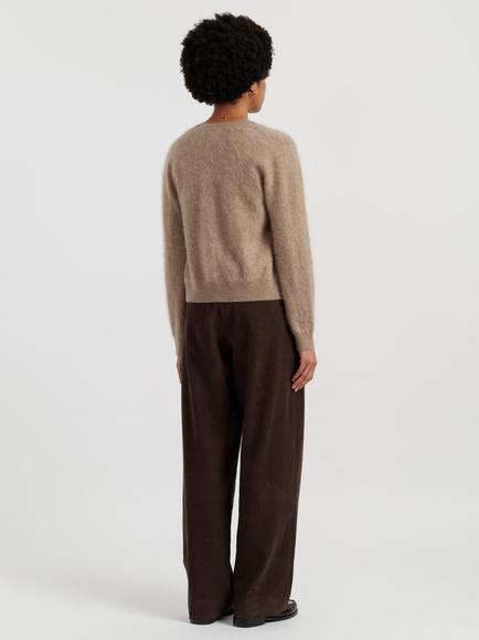 Chinti & Parker Brushed Cashmere Cardigan - view 2, Warm Oatmeal