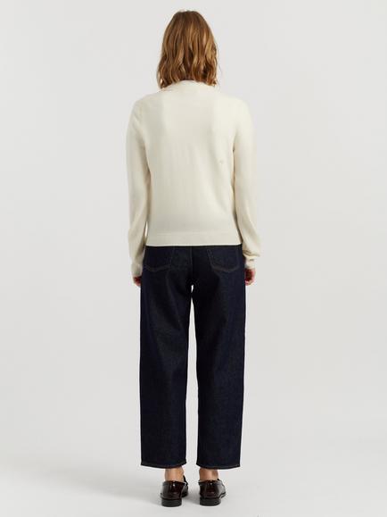 Chinti & Parker Peanuts Wool-Cashmere Snoopy Pocket Cardigan - view 2, Cream