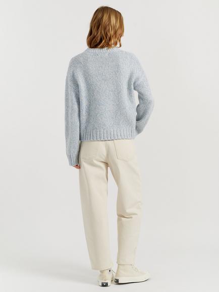 Chinti & Parker Merino Wool Snoopy Marl Jumper - view 2, Multi Blue