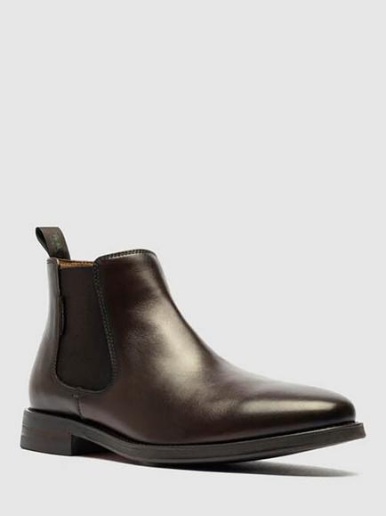 Rodd & Gunn Russlands Leather Chelsea Boots, Chocolate - view 2, Chocolate