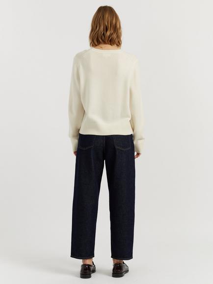 Chinti & Parker Peanuts Wool-Cashmere Snoopy Jumper - view 2, Cream