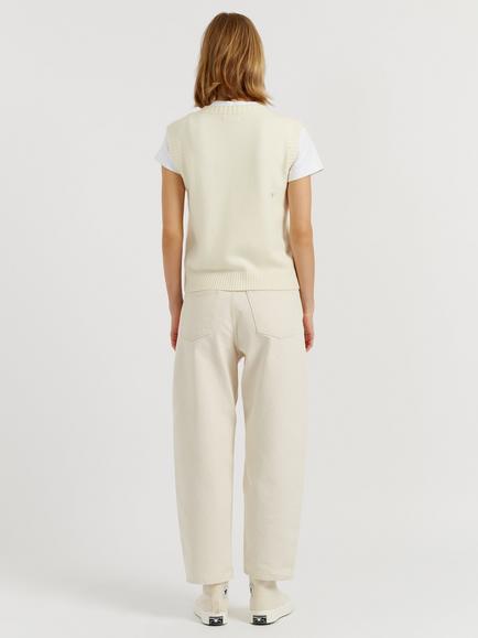 Chinti & Parker Peanuts Wool-Cashmere Snoopy Tank Top - view 2, Cream