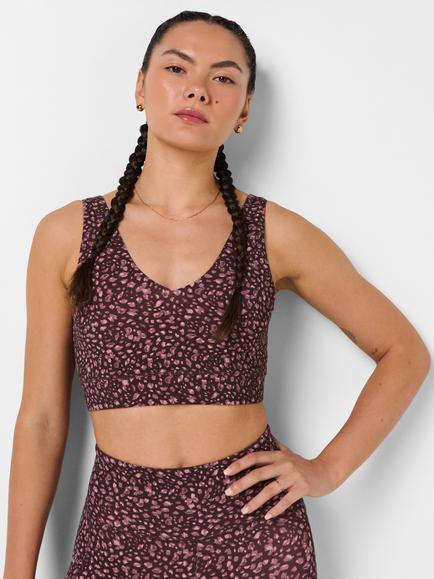 Sweaty Betty Scoop Neck Low Impact Sports Bra, Brown, Brown