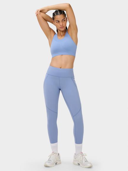 Sweaty Betty Stamina Sports Bra, Faded Blue - view 2, Faded Blue