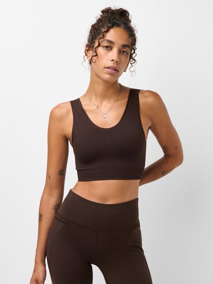 Sweaty Betty Stamina Seamless Scoop Bra, Espresso Brown, Espresso Brown